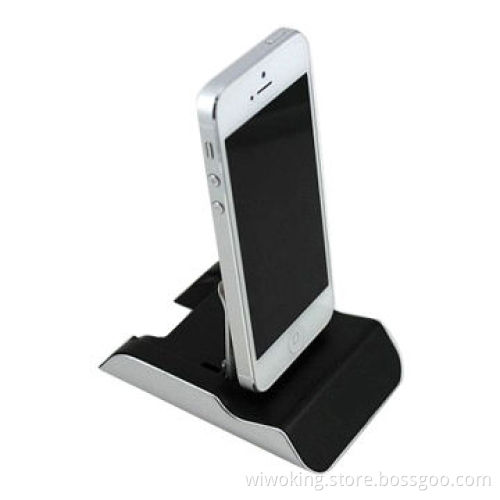 Foldable bracket dock/docking station/dock charger with micro USB2.0 cable for iPhone 5